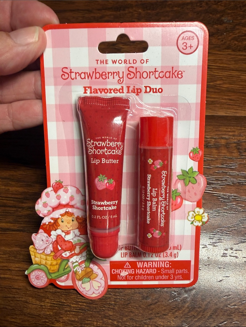 Strawberry Shortcake Flavored Lip gloss Duo - new in box